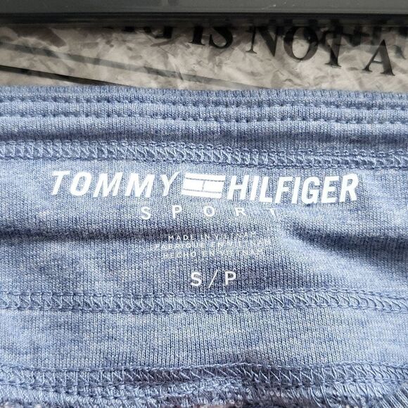 Tommy Hilfiger Sport Embroidered Logo Terry Cuff Shorts Blue - Picture 4 of 7
